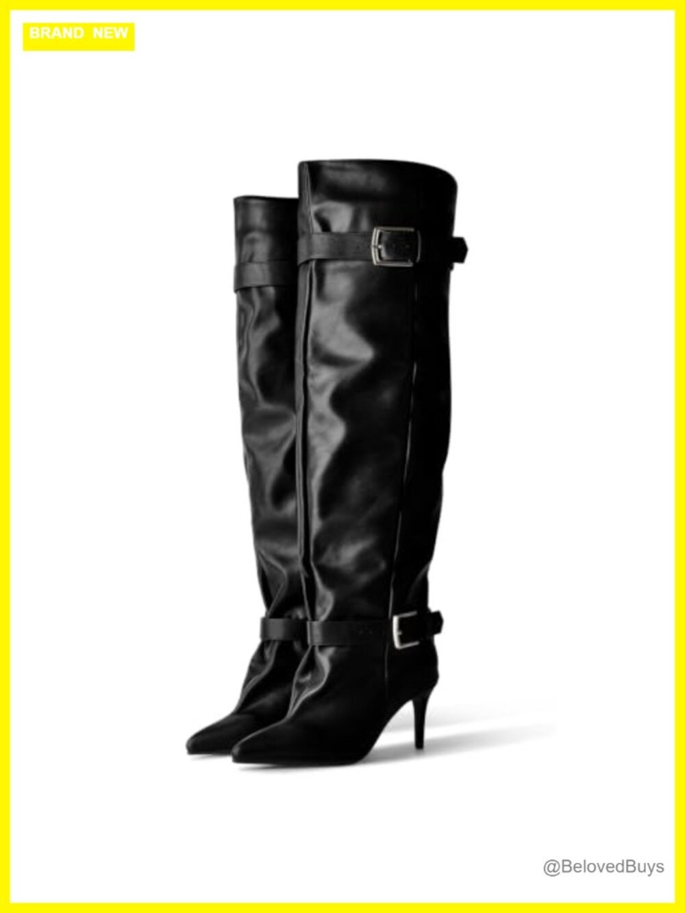 MissHeel Slouch Knee High Boots Kitten Heel Over-the-Knee